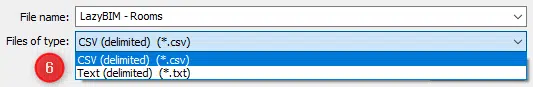 files of type export schedule