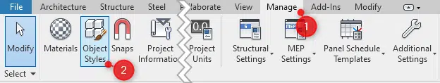 object styles matchline revit
