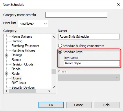 schedule keys